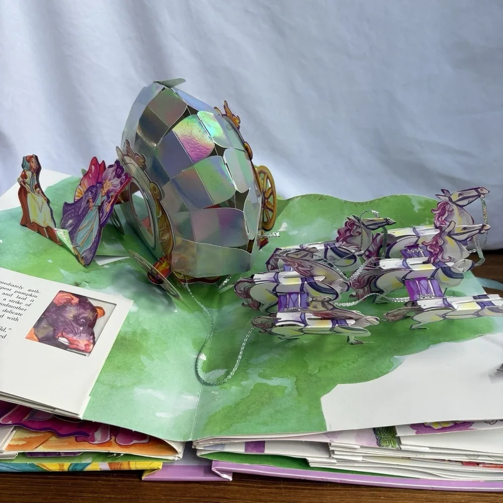 Matthew Reinhart Cinderella Pop-Up Fairy Tale Hardcover Interactive Story Book